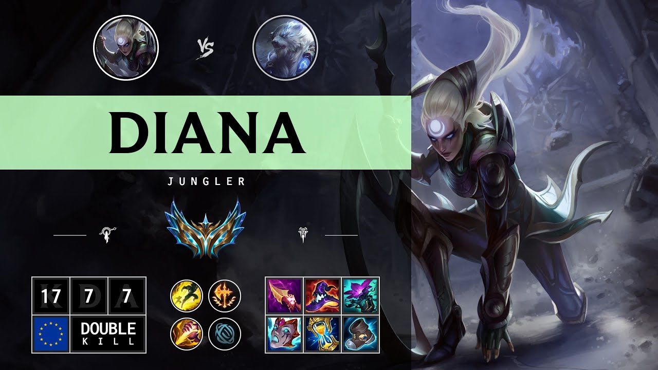 Diana Jungle vs Volibear - EUW Challenger Patch 14.12