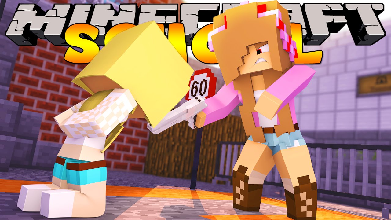 Minecraft School - EVIL LITTLE KELLY KIDNAPS SARAH!!