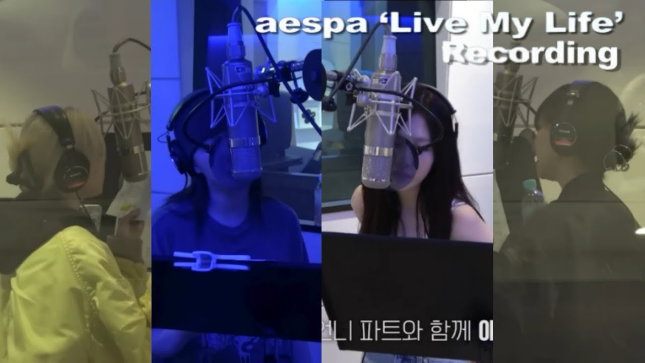 aespa 'Live My Life' Recording ver. | 에스파 Live My Life 녹음실 버전
