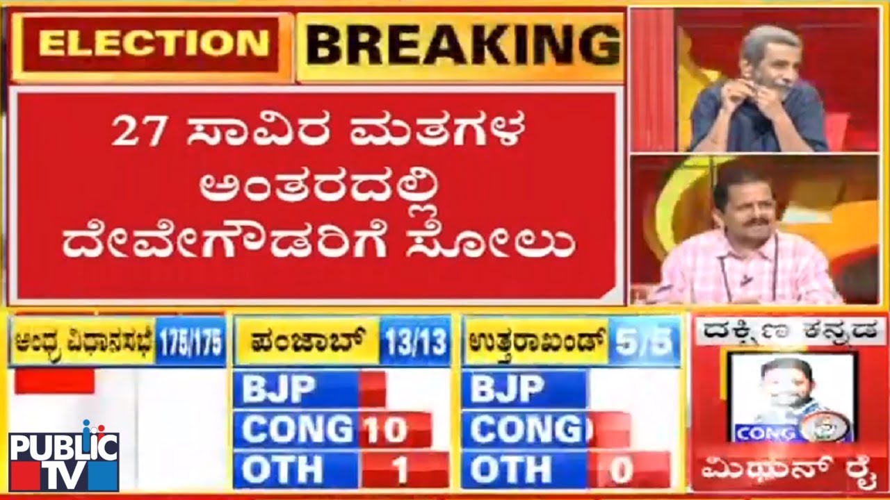 Election Results 2019: HD Deve Gowda Defeated In Tumkur; BJP Wins By 27,000 Votes