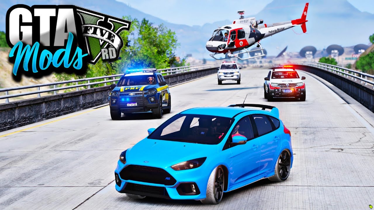 A FUGA ENTRE AMIGOS MAIS INSANA DE TODAS DE FORD FOCUS! (INCRÍVEL) - GTA 5 MODS
