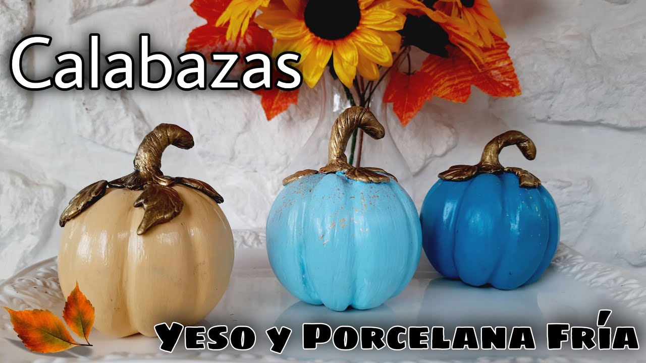 🍁COMO HACER CALABAZAS DECORATIVAS PARA OTOÑO🍂|Decoraciones de Otoño 🍁