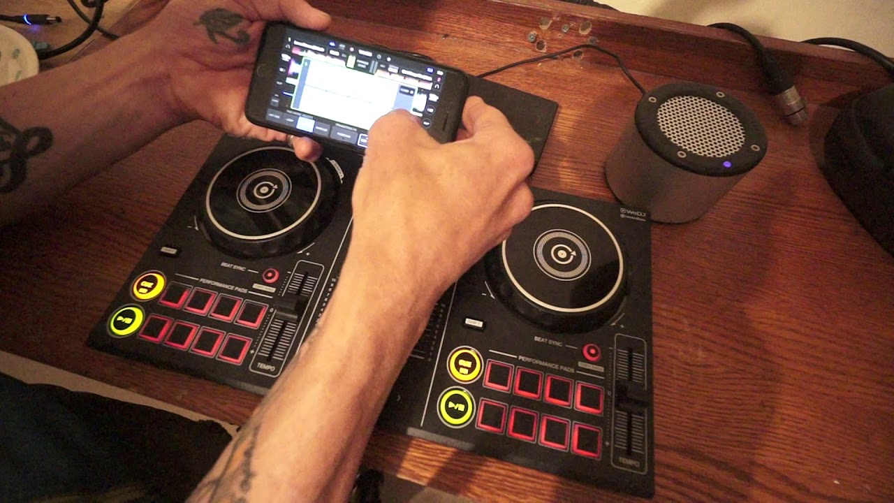 DDJ-200 WITH WeDJ USING SETTING THE SAMPLER PAD FX LOOPS AND HOT CUES