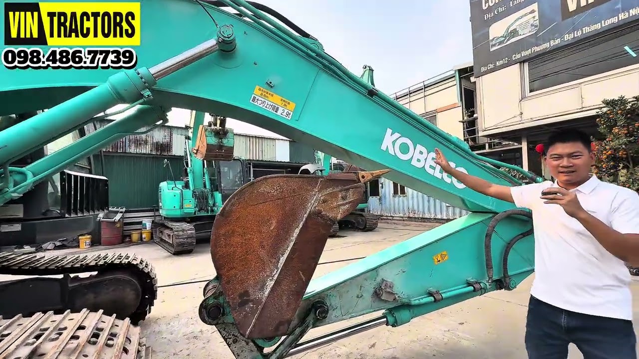KOBELCO SK 200-10 sẵn tại bãi máy Vintractors, Hà Nội cho anh t