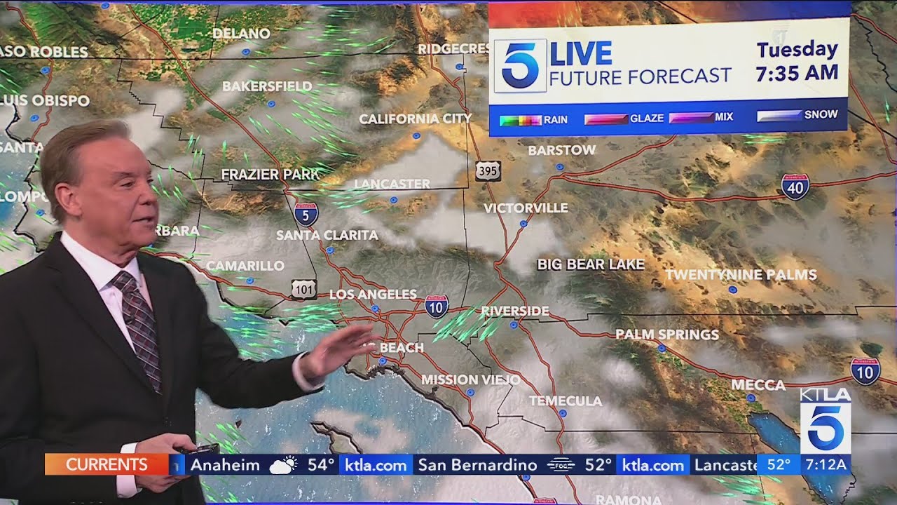 Slight chance of Tuesday showers before drier pattern returns