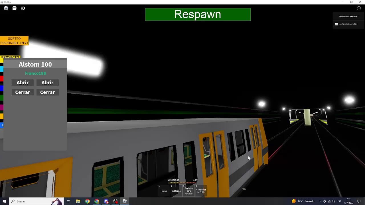 DIRECTO #7 MANEJANDO LA LINEA D DE SUBTE DE BUENOS AIRES - ROBLOX (IDA Y VUELTA)