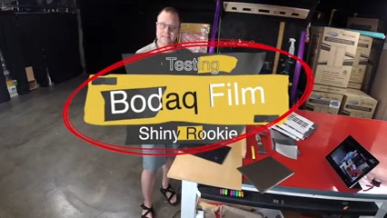 Bodaq Architectural Film Testing the Stainless Steel film July 2022 Rm wraps