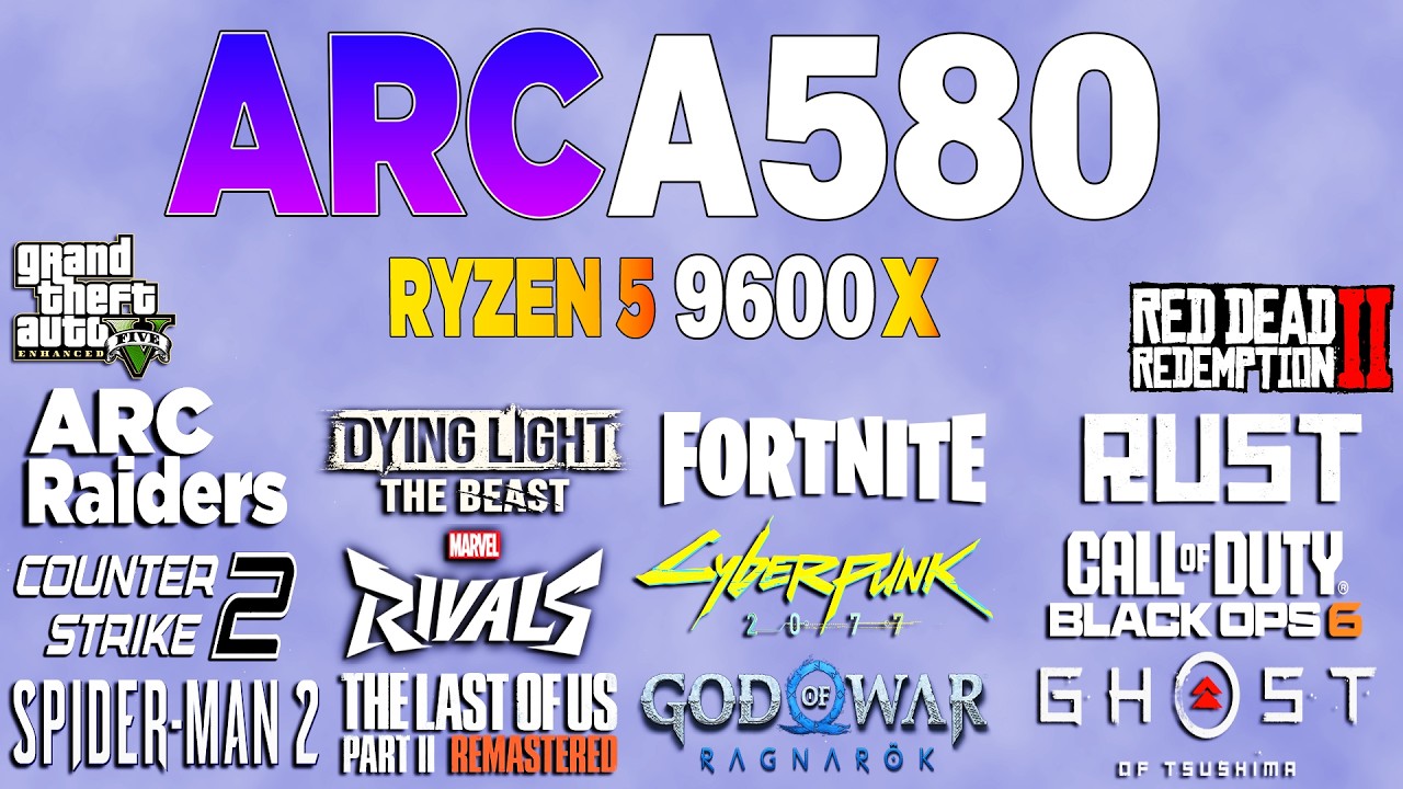 ARC A580 vs Test in 23 Games | Current Performance?