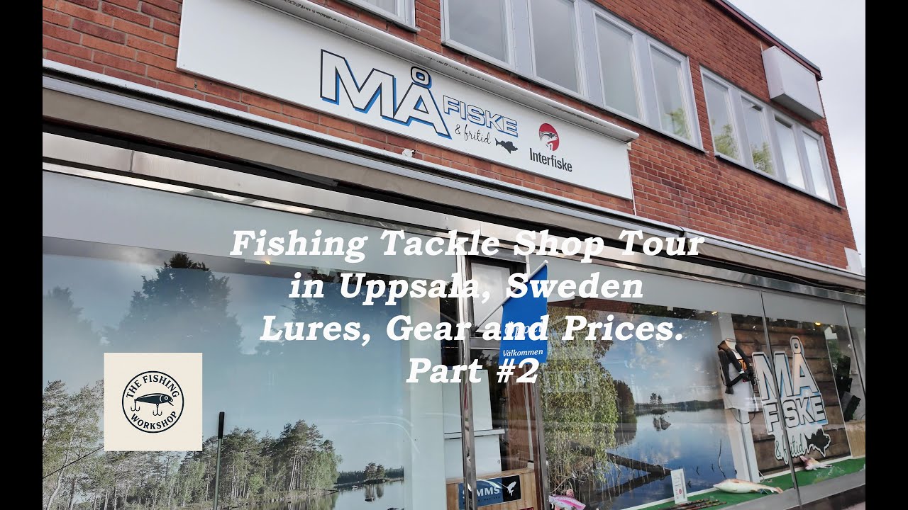 Second fishing store in Uppsala Sweden | Part 2 shop tour with lures, rods and prices.