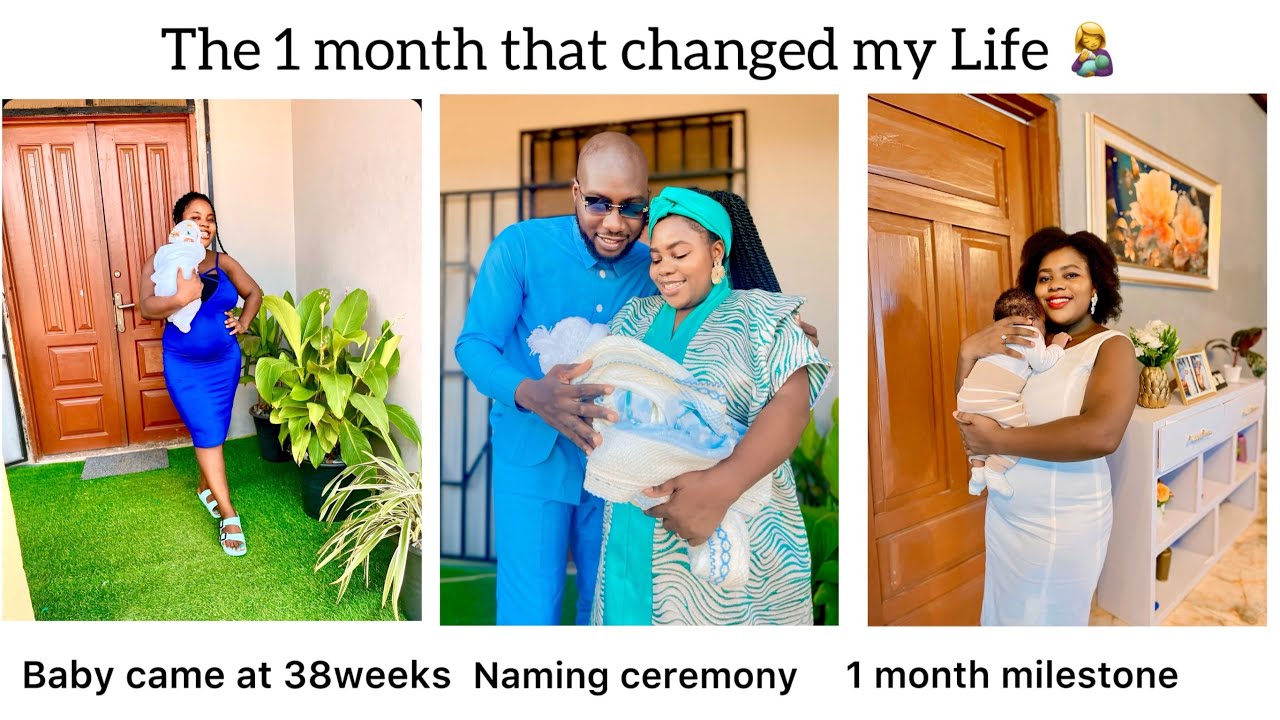 Birth Vlog: Intimate naming ceremony |Baby’s 1 month milestone celebration 🎉 