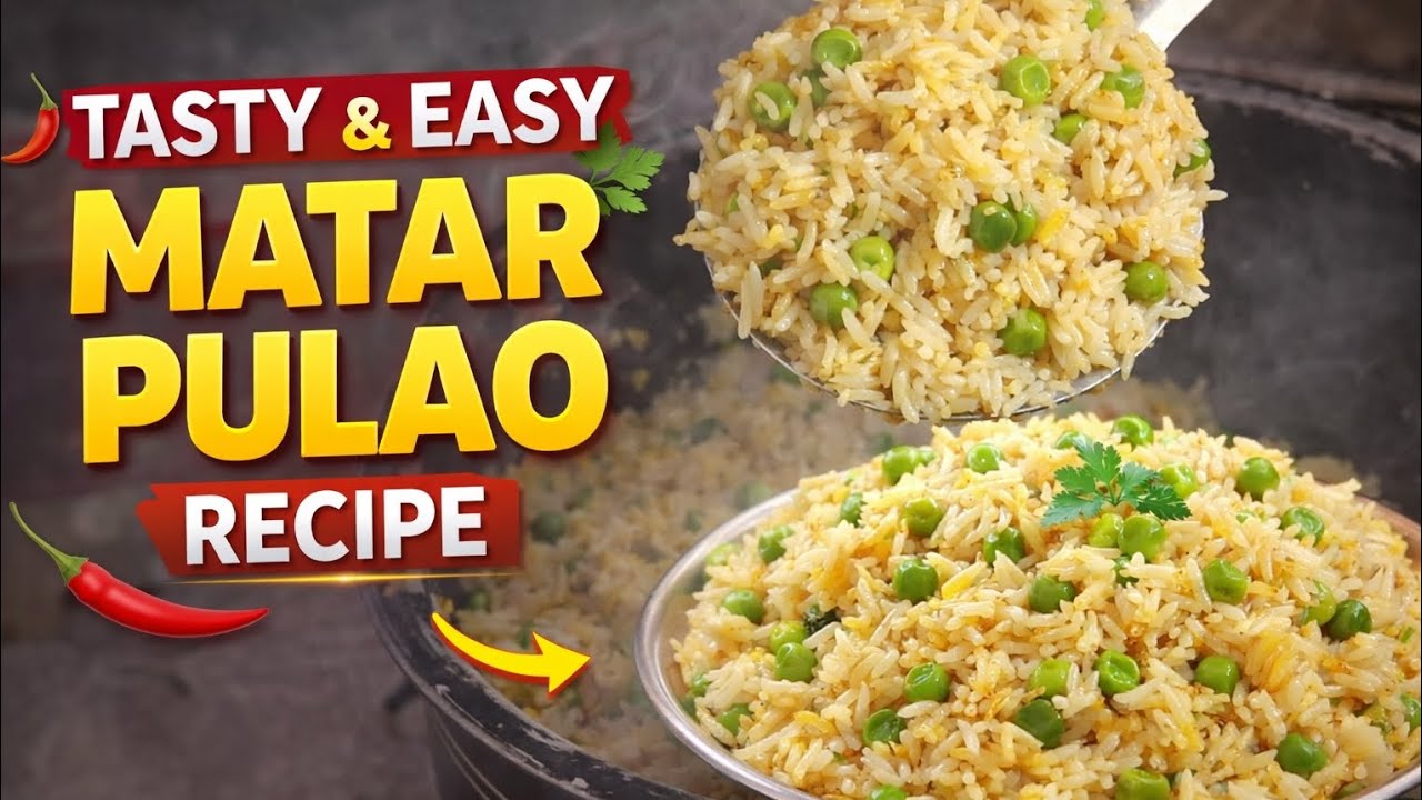 “Bas 10 Minute ka Tasty Matar Pulao 😍 | Easy & Perfect Rice”#MatarPulao#EasyRiceRecipe