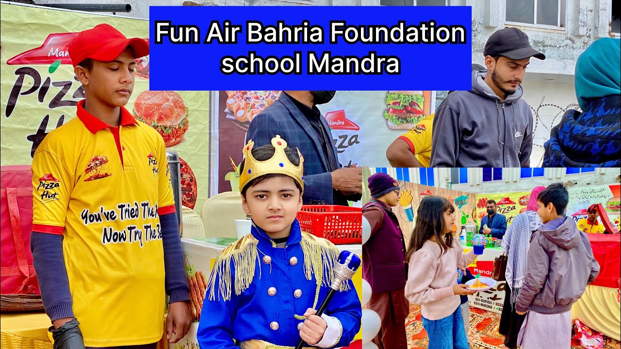 Fun Fair Party Bahria Foundation School Mandra | irfan fani Vlog | Mandra Pizza Hut