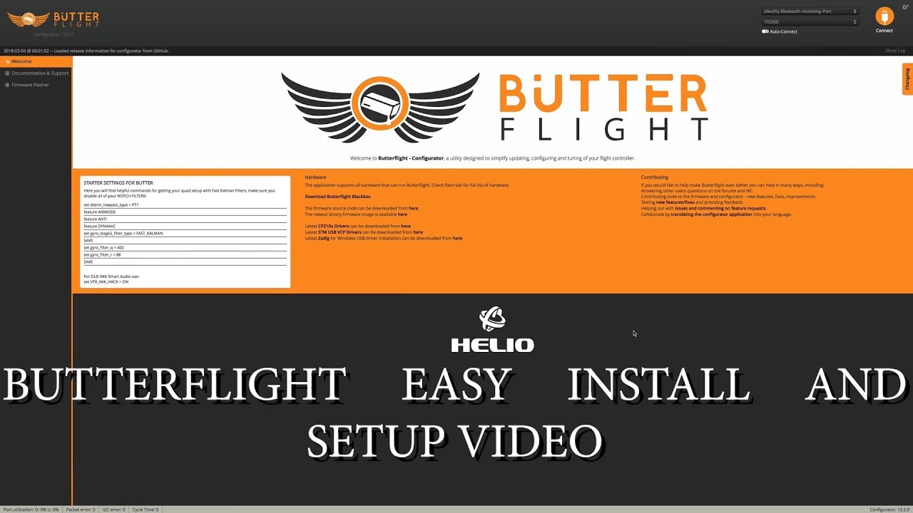 BUTTERFLIGHT 3.4 QUICK EASY INSTALL TUTORIAL