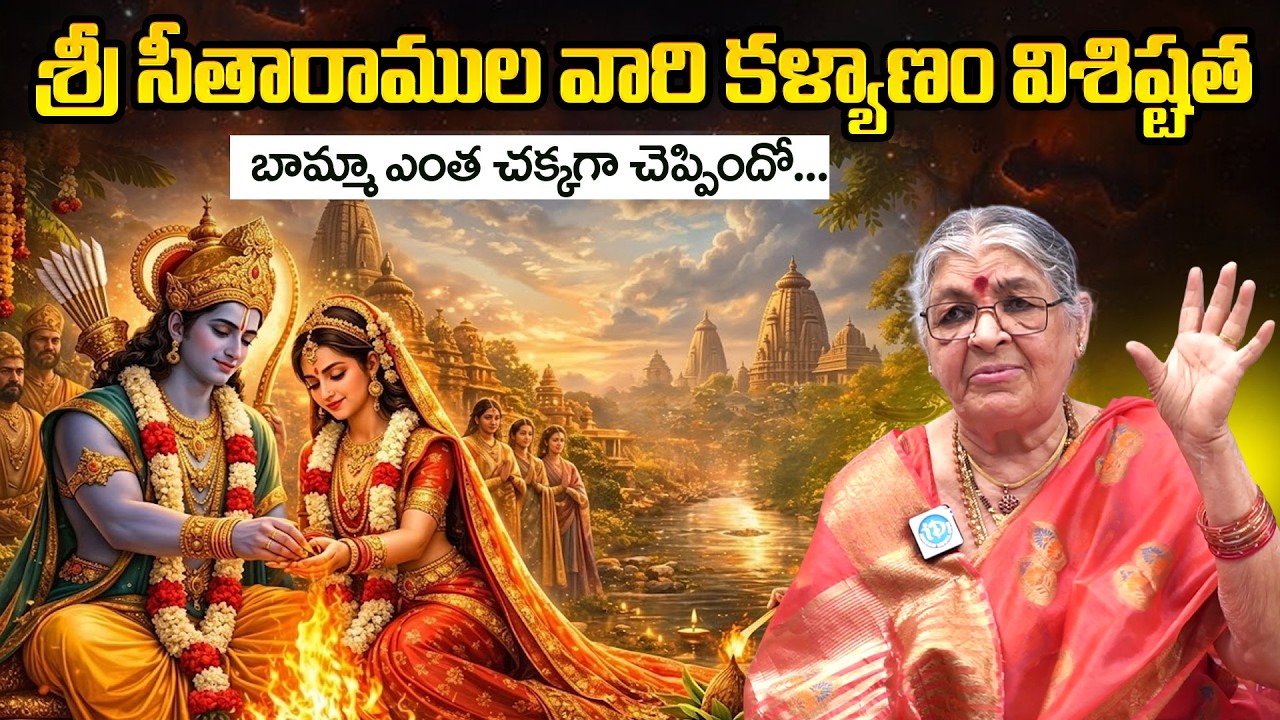 శ్రీ సీతారాముల వారి కళ్యాణం విశిష్టత బామ్మా ఎంత చక్కగా చెప్పిందో... | Mutnoori Pavani | iDream