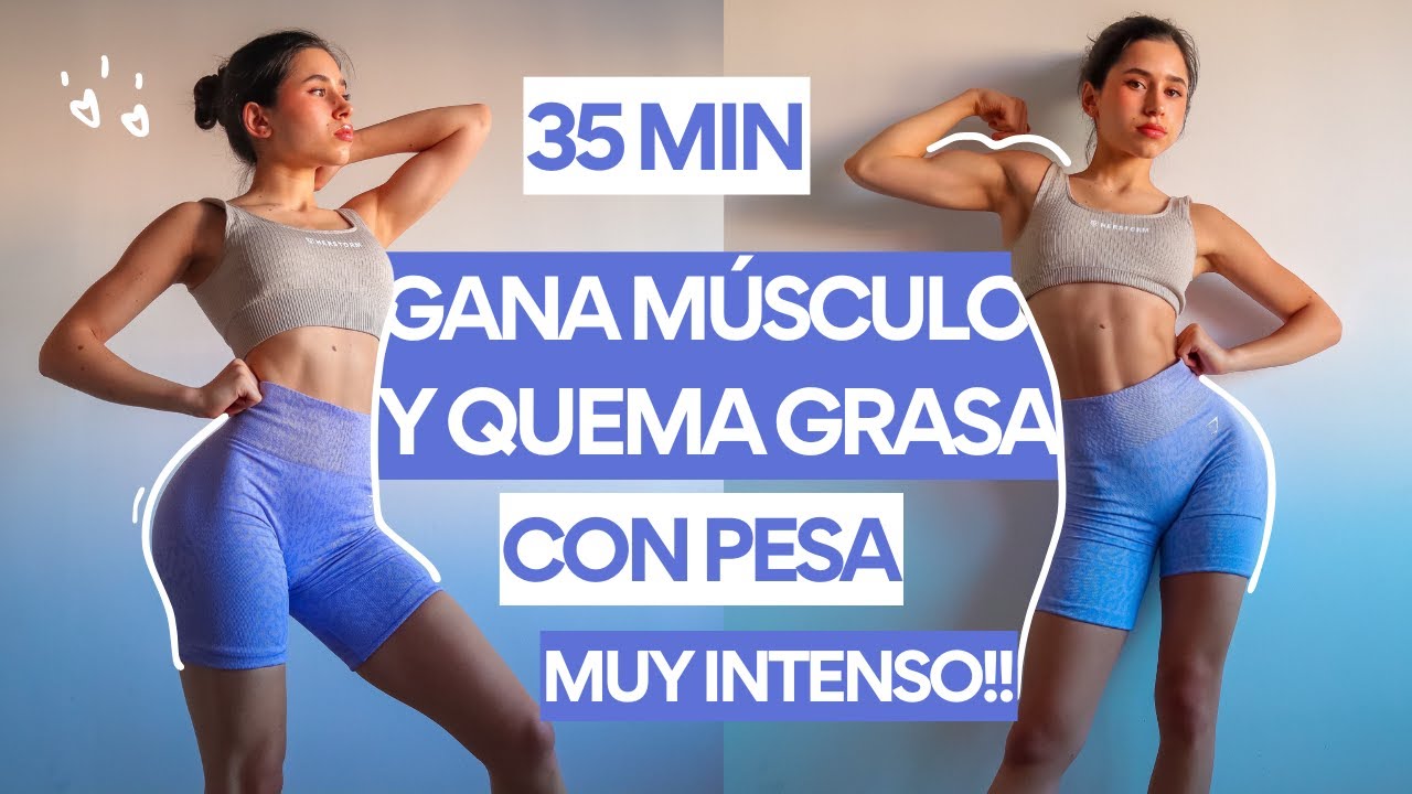 35 min FULL BODY CUERPO COMPLETO para MUJERES  con mancuerna – rutina de ejercicios en casa ILI LIFE