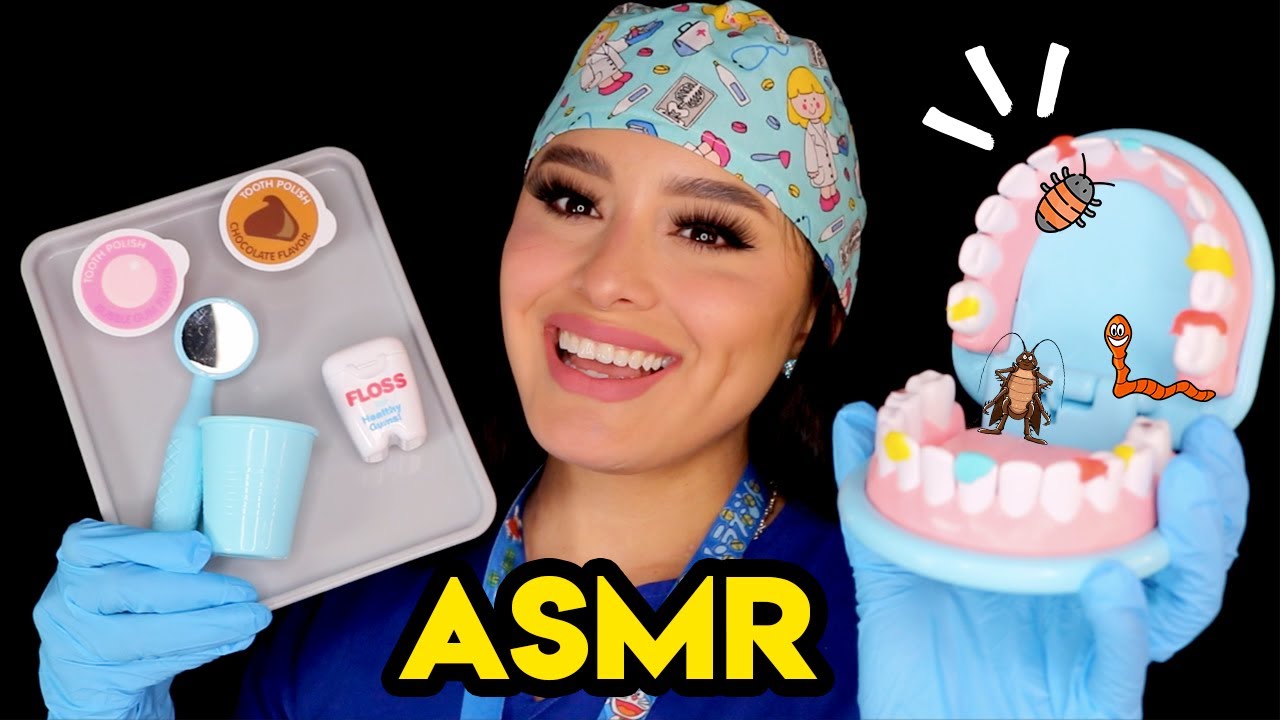 👅 DENTISTA 🦷 AMABLE te pone 🪥 BRACKETS + Limpieza dental 🧼 I Ges ASMR