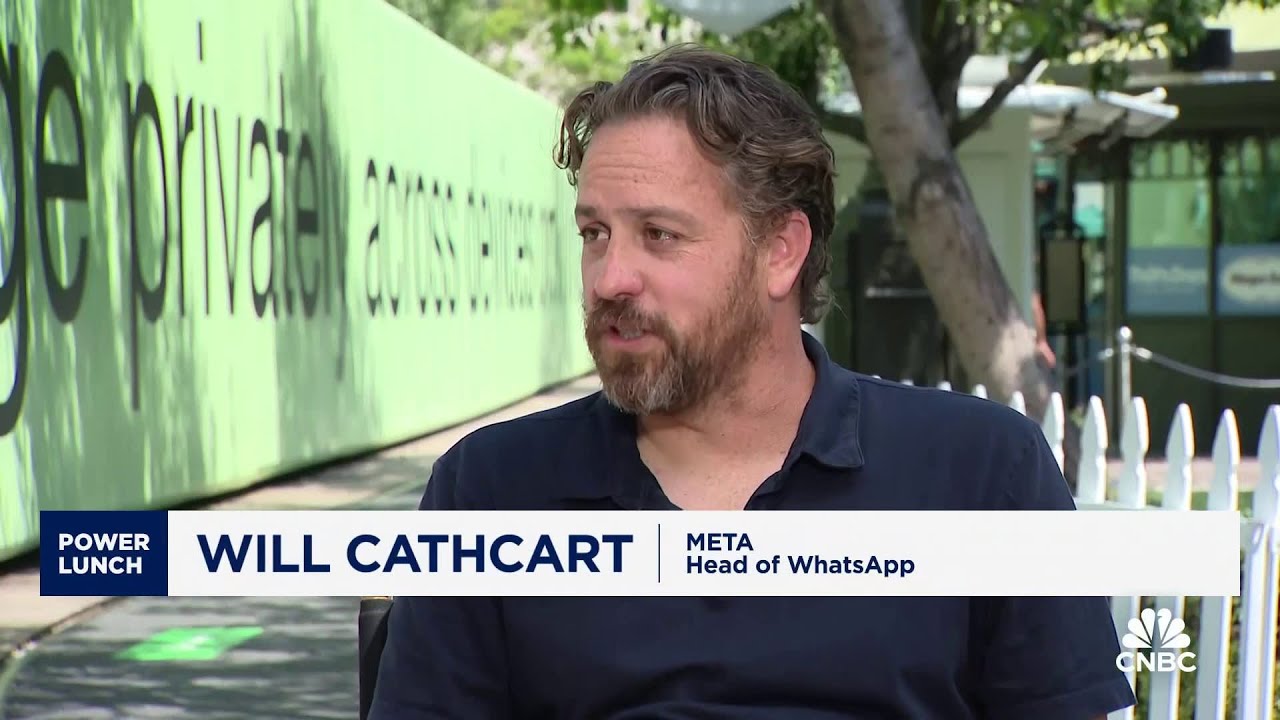 Meta's head of WhatsApp Will Cathcart on platform reaching 100 million U.S. users