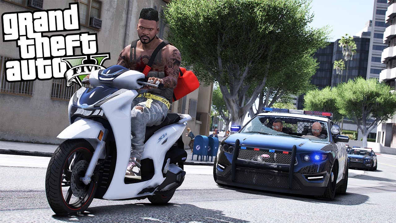 RAPINA e FUGA in SH 350! - GTA 5 MOD VITA DA GANGSTER (6) #131