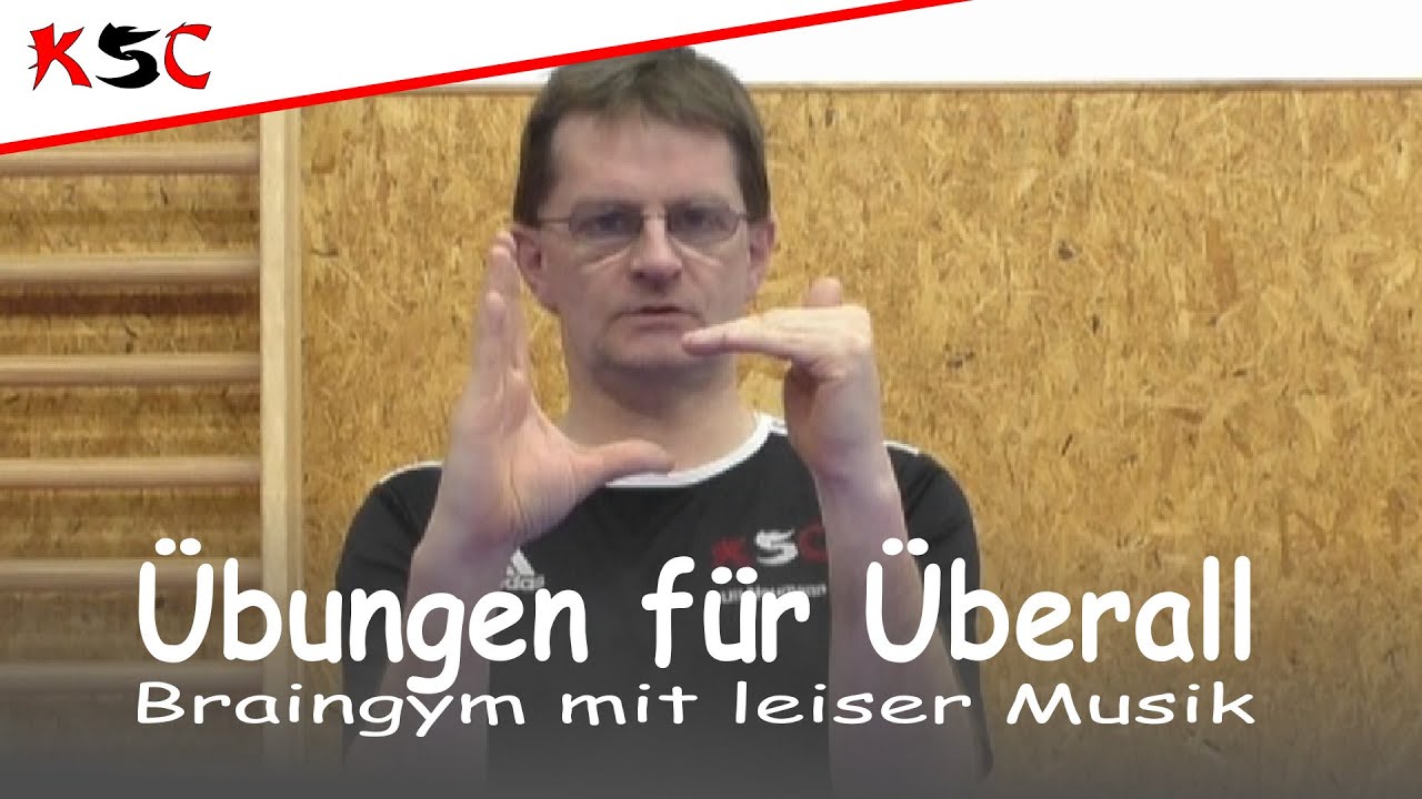 GENIAL: Die 6 besten Braingym Übungen - mit leiser Musik :-)