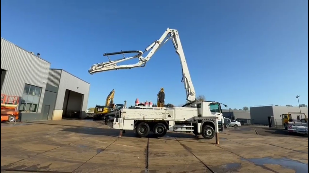 Demo 2008 Mercedes Benz Actros 2632 6x4 with Putzmeister BSF 24-4 11 24m concrete pump