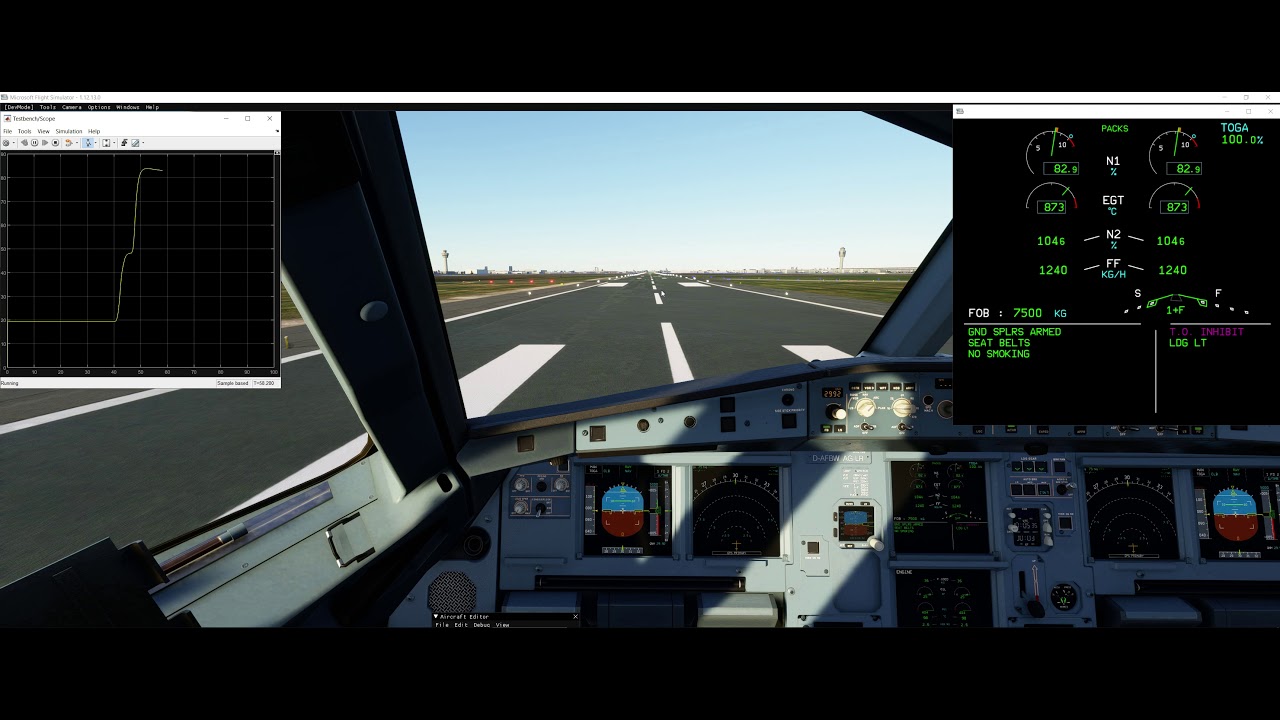 FBW A32NX New Engine Model - Takeoff Roll without N1 spikes