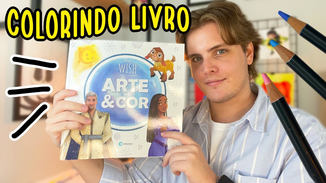 ARTISTA COLORINDO LIVRO DE COLORIR COM MATERIAIS PROFISSIONAIS DE DESENHO