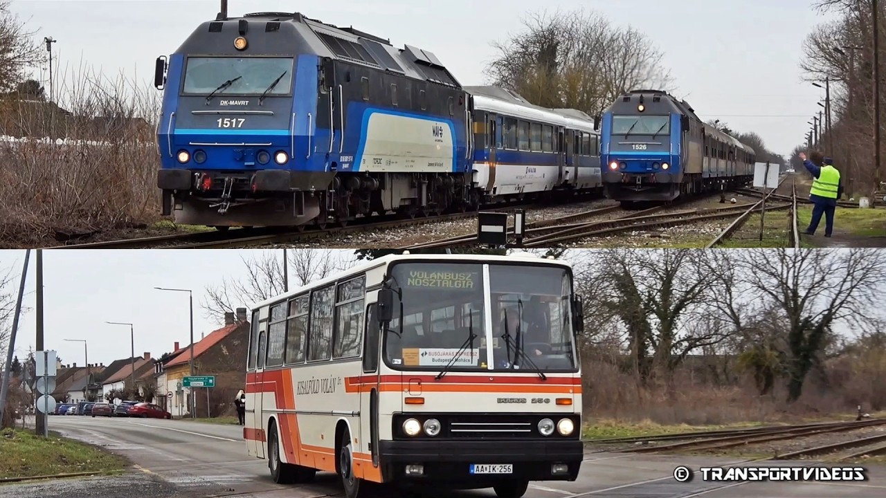 2026.02.15. - Klasszik Csörgős és Henschel-es Busó sebesvonatok + az AA IK-256 (Ikarus 256) Mohácson