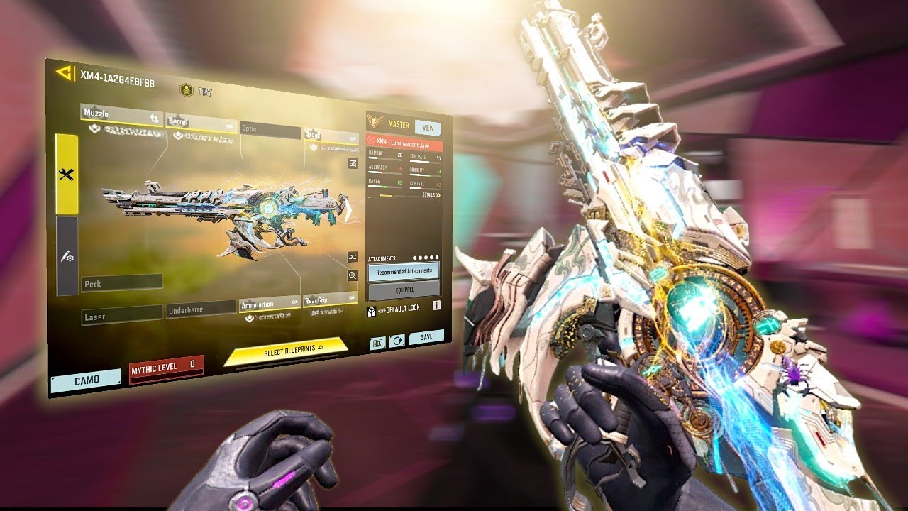 The NEW MYTHIC XM4 LUMINESCENT JADE MYTHIC In COD MOBILE