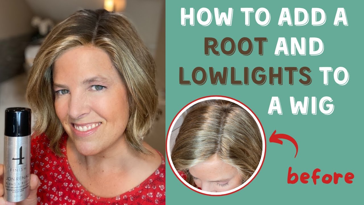 How to Add A Root & Lowlights to a Wig & Product Review - Jon Renau's Blend & Build Root Spray
