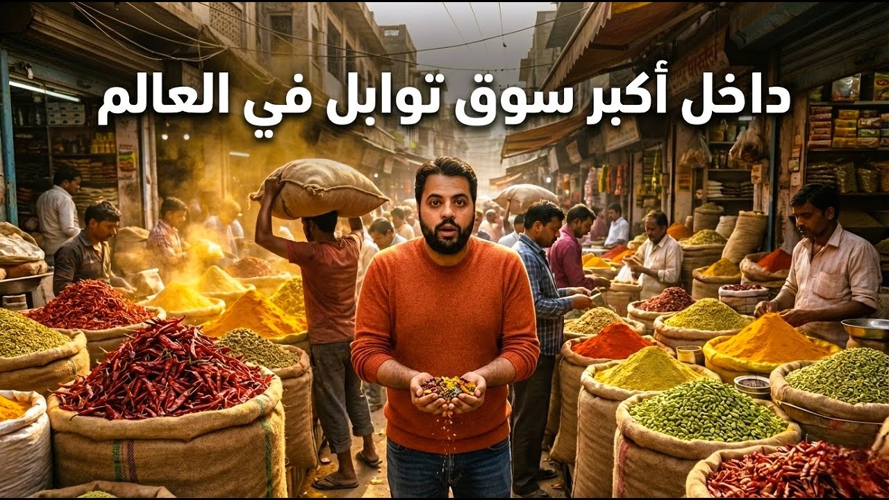 من قلب الهند.. جولة داخل أكبر سوق توابل في العالم 🇮🇳🌶️🔥