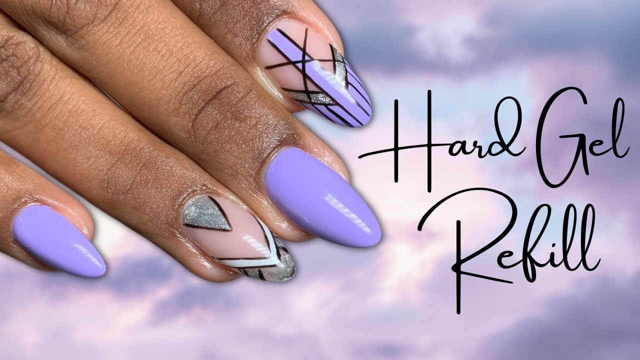 Watch Me Work: Hard Gel Refill & Simple Nail Art