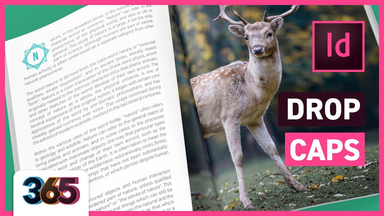 🔠 Drop Caps | InDesign CC Tutorial #106/365