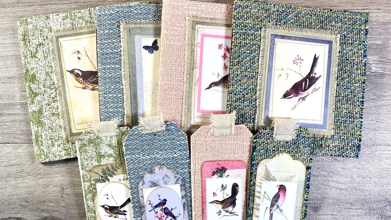 How To Make Super Easy Journals & Tags Using Upholstery Fabric Scraps