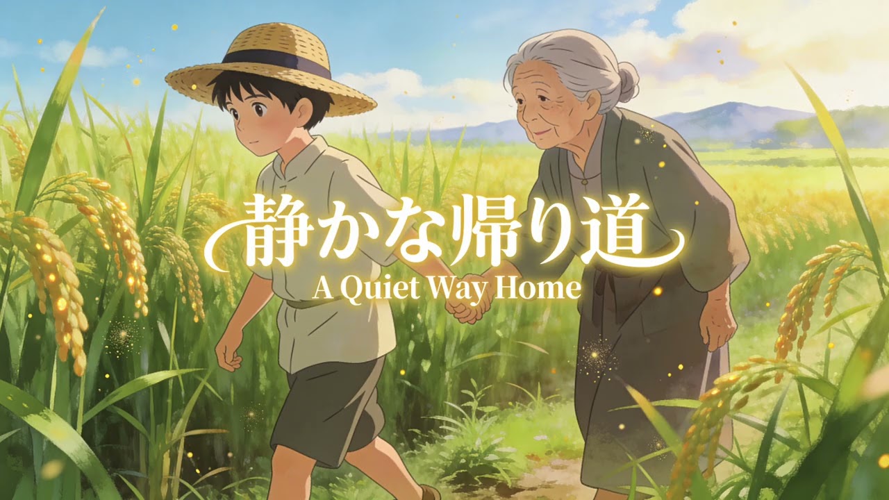 静かな帰り道 🌾 A Quiet Way Home | Peaceful Ghibli-Inspired Piano Music