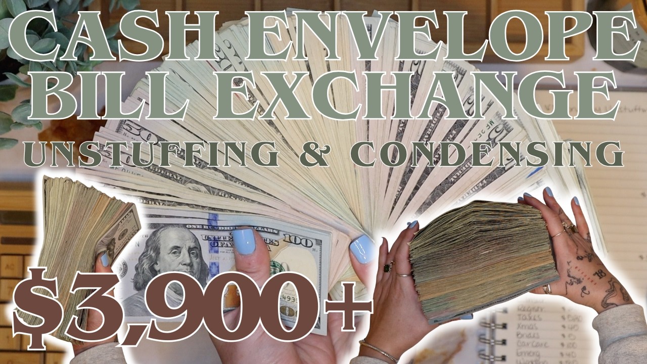 $3,900+ Cash Envelope BILL EXCHANGE | Unstuffing & Condensing! | 26 Year Old Budgets