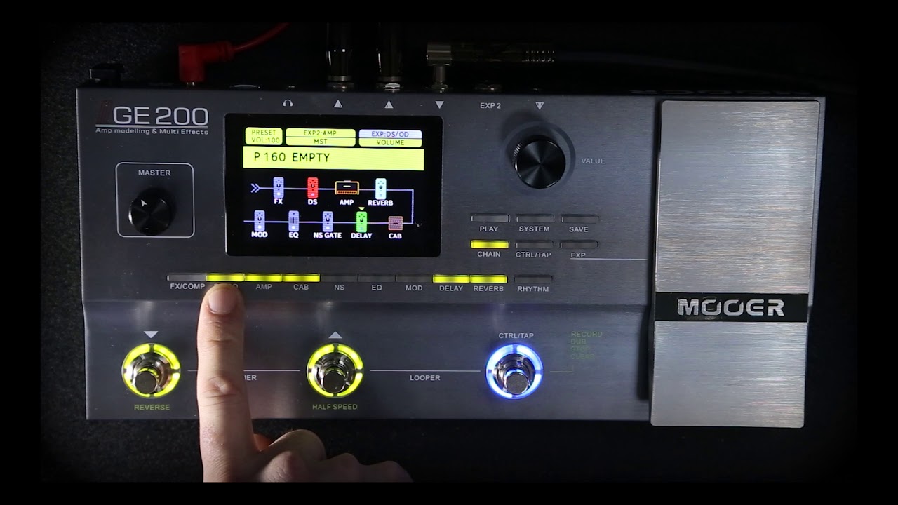 MOOER GE200 Tutorial Part 2 - Creating and saving a preset