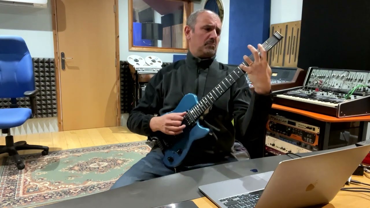 enrico pinna messing about with midi guitar plays above & below by Allan Holdsworth