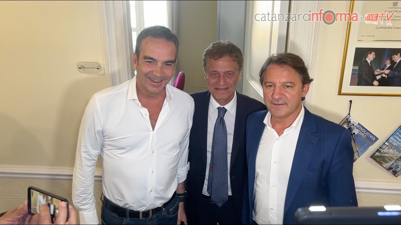 Confindustria, incontro con i candidati alla presidenza della Regione Tridico e Occhiuto