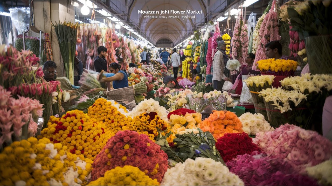 Moazzam Jahi Flower Market, Wholesale Flower Market in Hyderabad || 30 Days 30 Videos Day 14/30