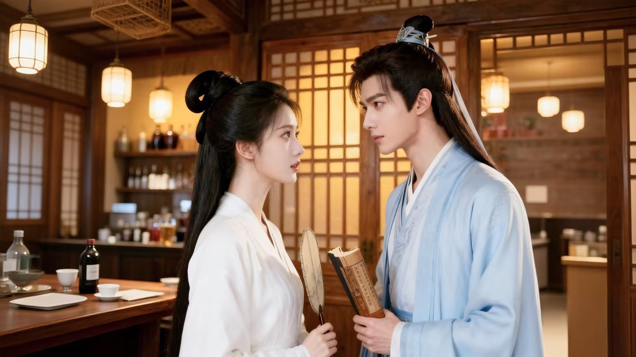 戀愛博主意外穿越成古代情感專家，為了湊成100對情侶談戀愛，她女扮男裝行走世間，不料竟被不近女色的書生愛上，從此開啟三世情緣！#短劇 #全集 #甜寵 #熱播