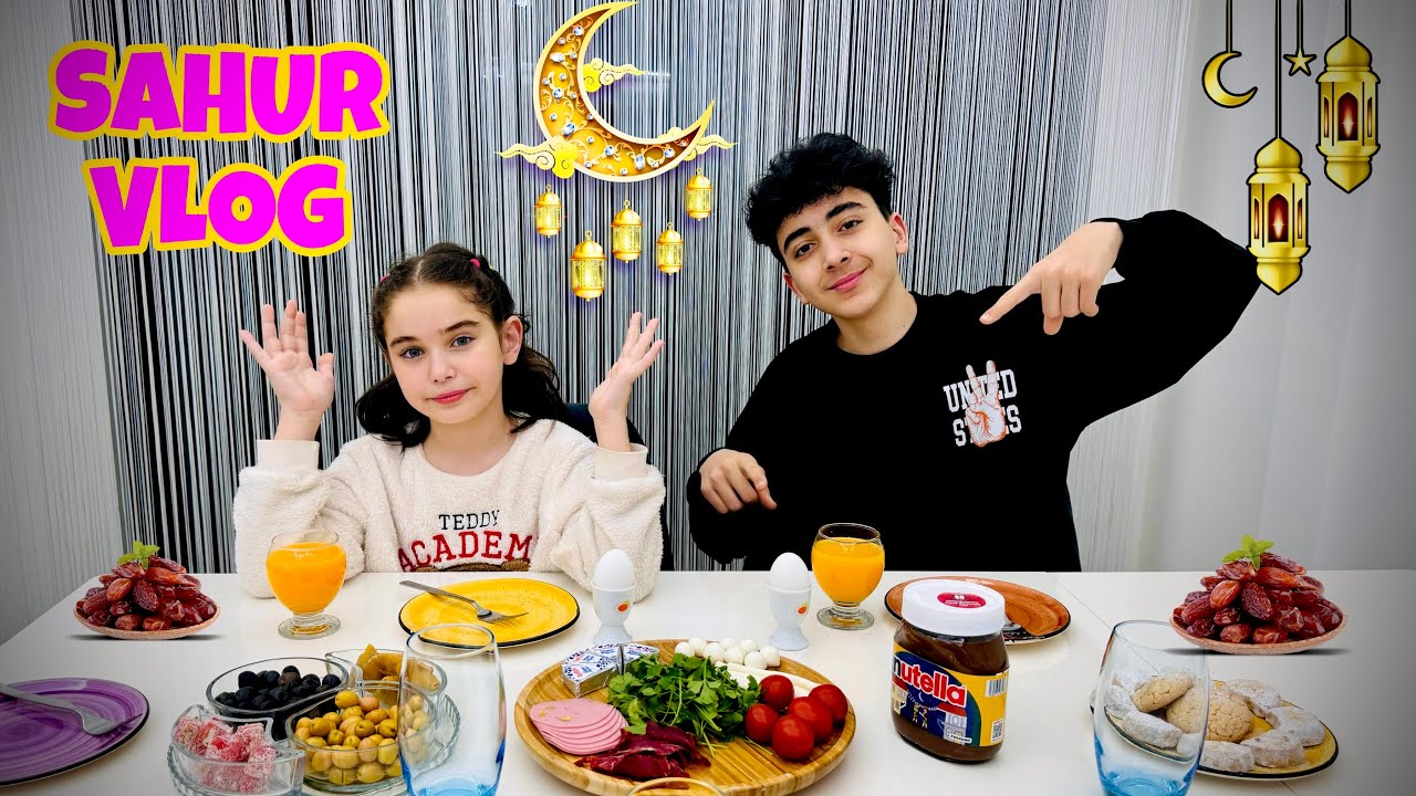 ELİF SİNEM İLK SAHUR VLOG !! İLK SAHURUMUZU HAZIRLADIK !!