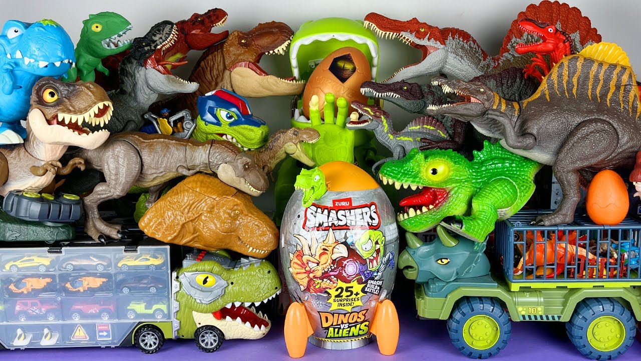 Jurassic World Unboxing Review Asmr Colorful Dinosaur T-rex Mosasaurus Pteranodon Megalodon Dragon
