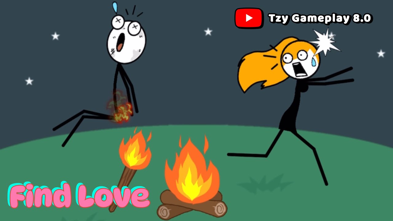 Find Love❤️Funny Stickman🤣 - Solution All Levels - Gameplay Walkthrough [Part1]
