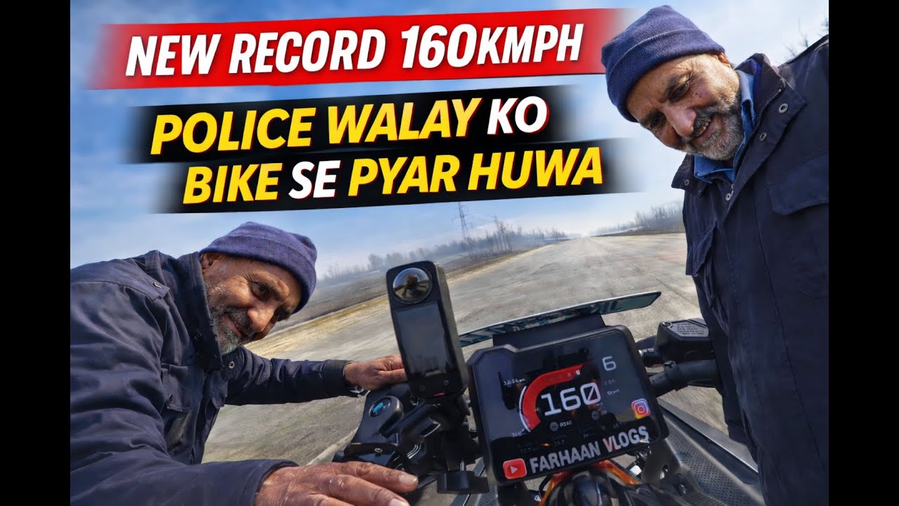 Police Wale Ko Meri Bike Sey Pyaar Hogaya 😍 || New Record 160 KMPH