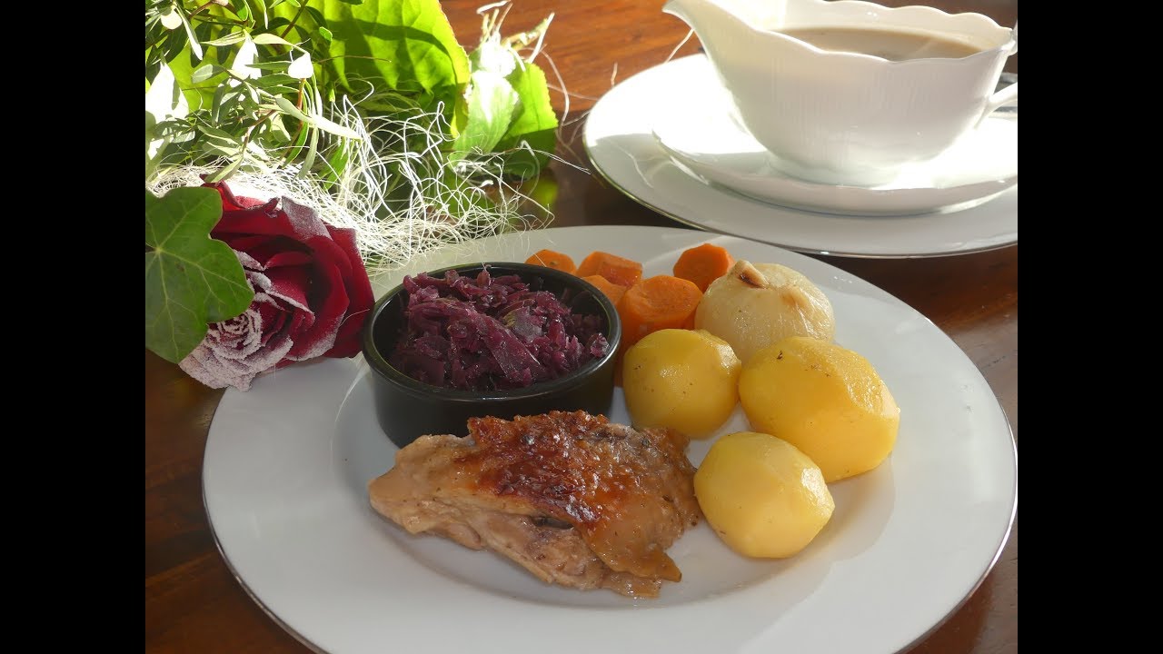 Putenoberkeule knusprig aus dem Backofen/ Alu Gusseisen Topf/ Weihnachtsessen/ Last-Minute-Rezept