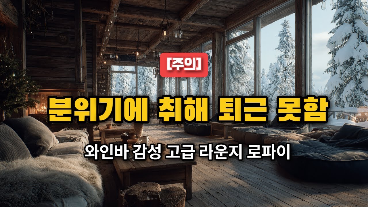 [Playlist] 분위기에 취해 퇴근 못함 | 와인바 감성 고급 라운지 로파이 팝송