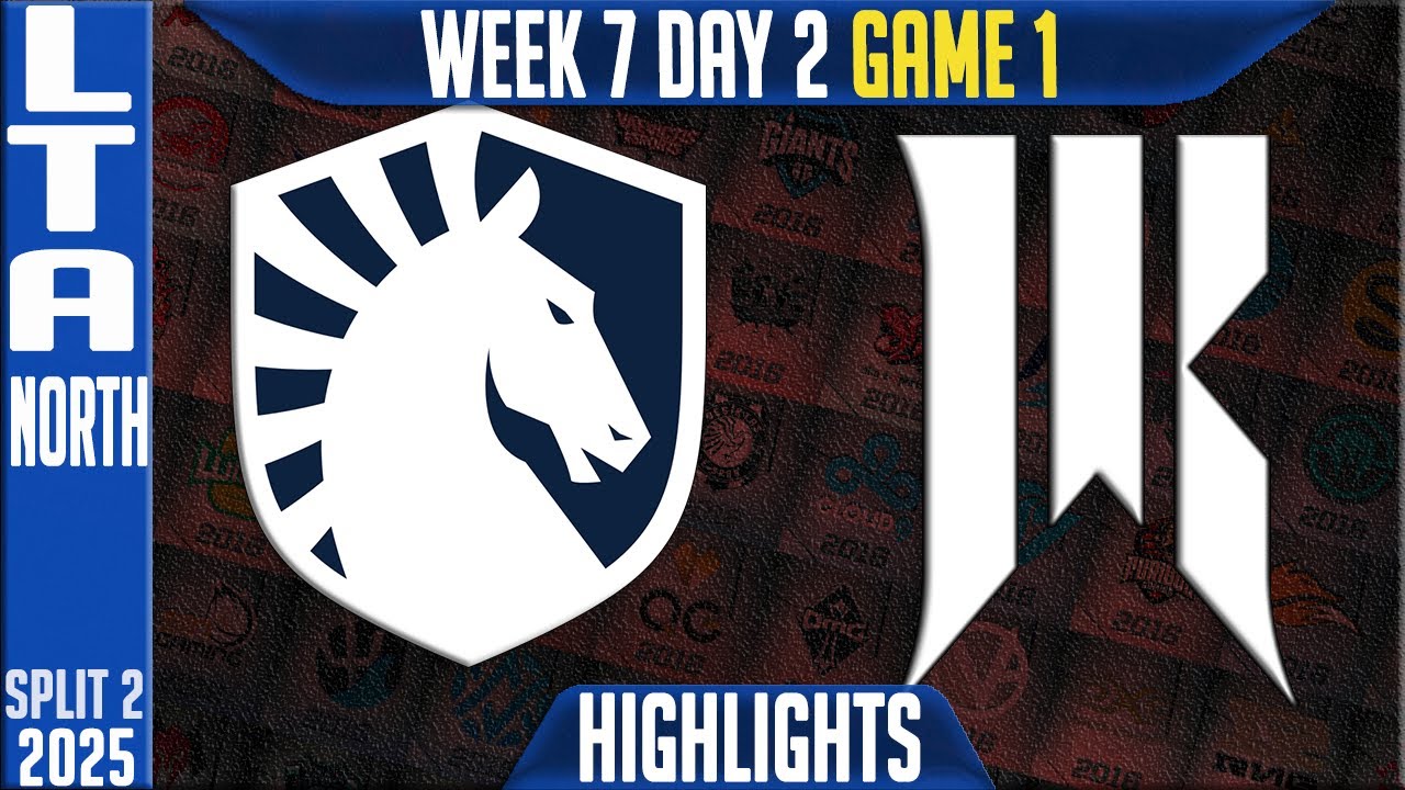 TL vs SR Highlights Game 1 | LCS W7D2 Split 2 2025 LTA North | Team Liquid vs Shopify Rebellion G1