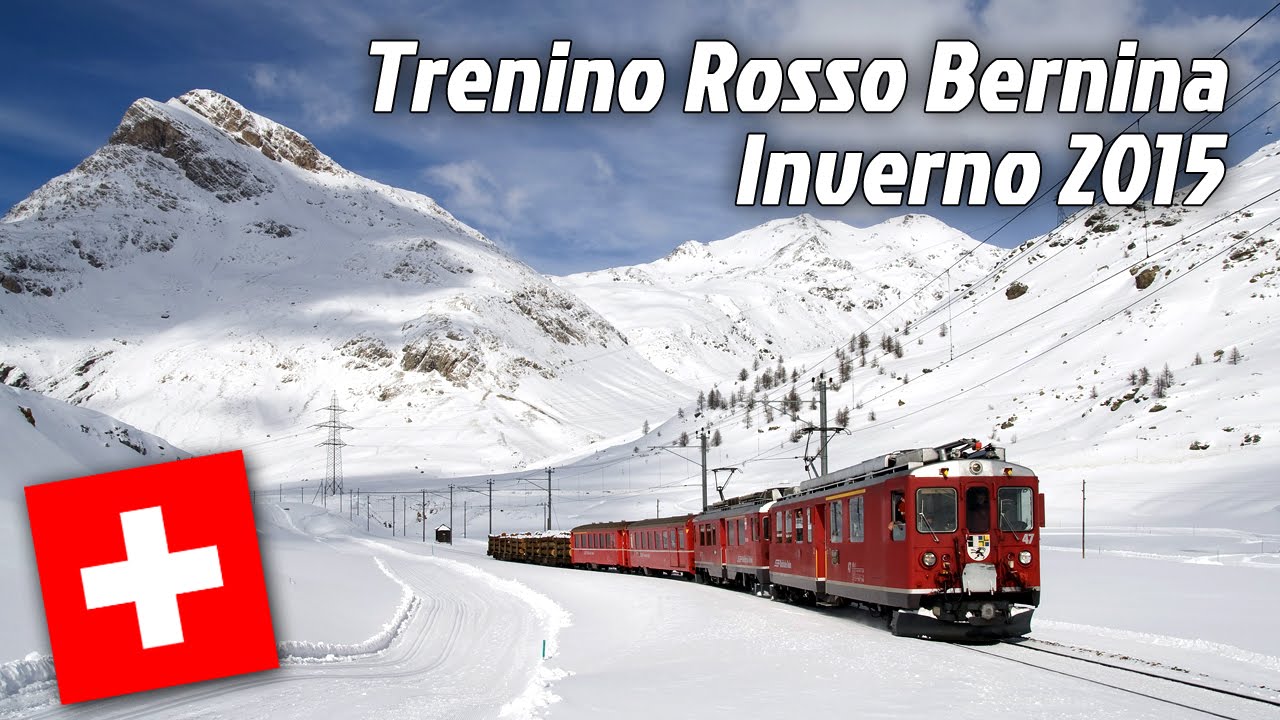 Trenino Bernina, Inverno (VIAGGIO COMPLETO), Tirano - St. Moritz