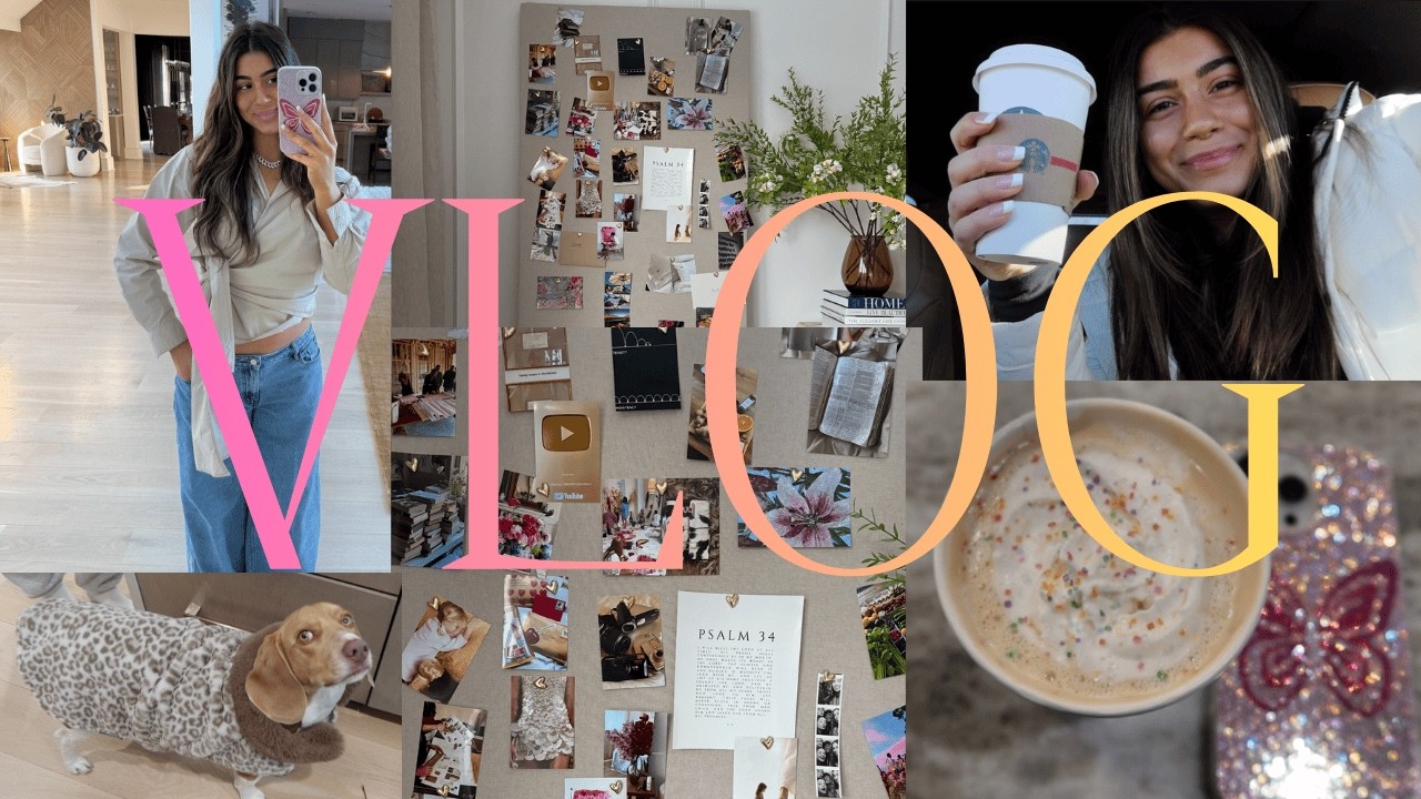 VLOG: living at home, vision boards, and ice storms