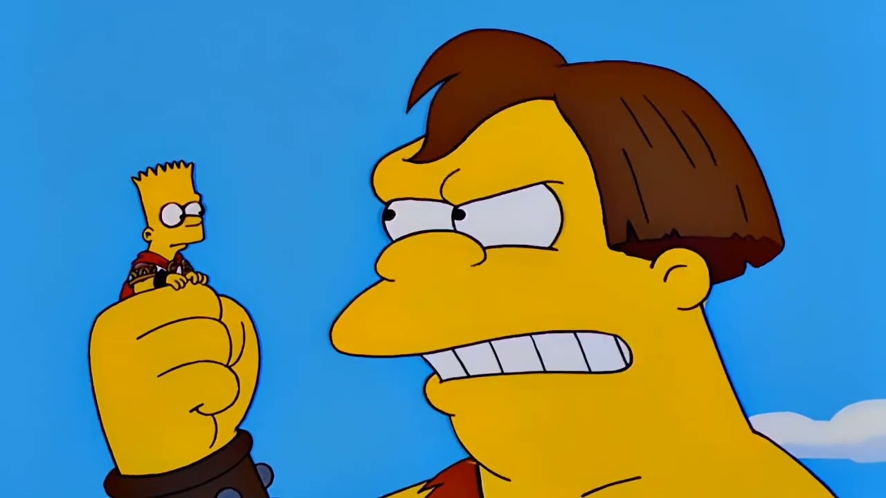 David and Goliath - The Simpsons